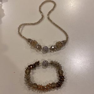 Necklace and Bracelet Matching set. Magnetic closings on both.